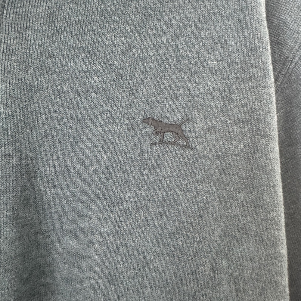 NWT Rodd & Gunn 2XL Quarter Zip Australian Cotton Sweater Teal Pullover - Picture 4 of 5